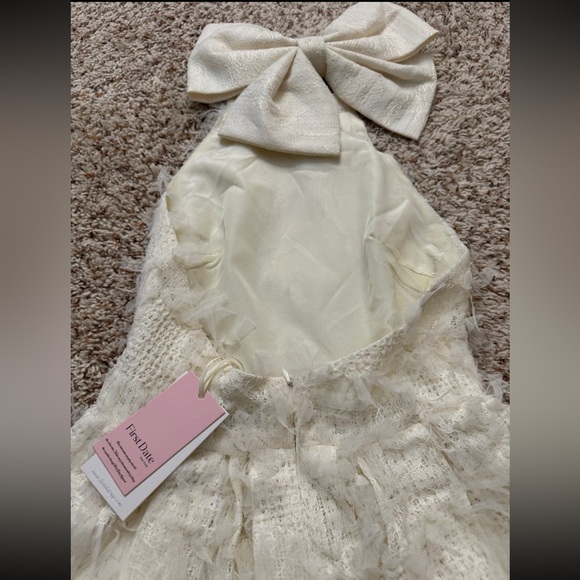 First Date Jasmine Pearl White Mini Dress Size S NWT. - Picture 11 of 15